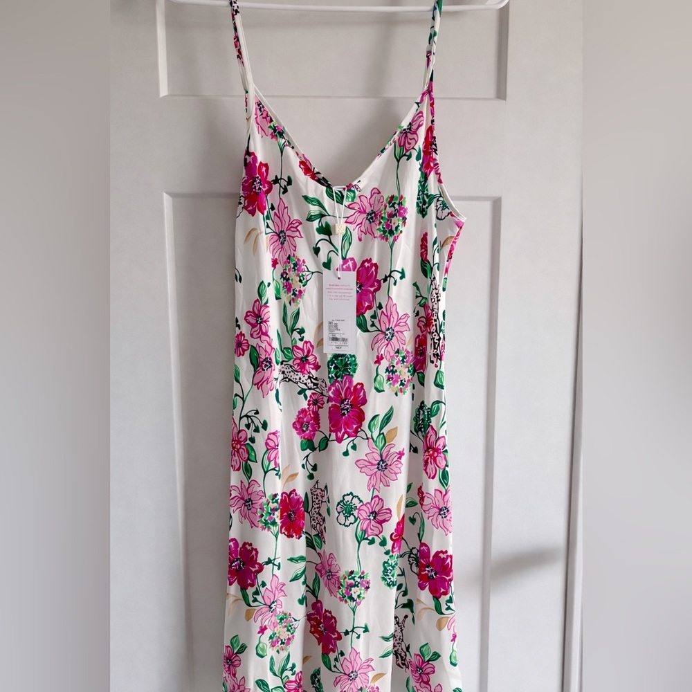 NWT Lilly Pulitzer Byers PJ Chemise in Coconut Safari - Picture 2 of 3